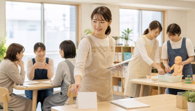 実践研修で効率よく学ぶ保育士たち